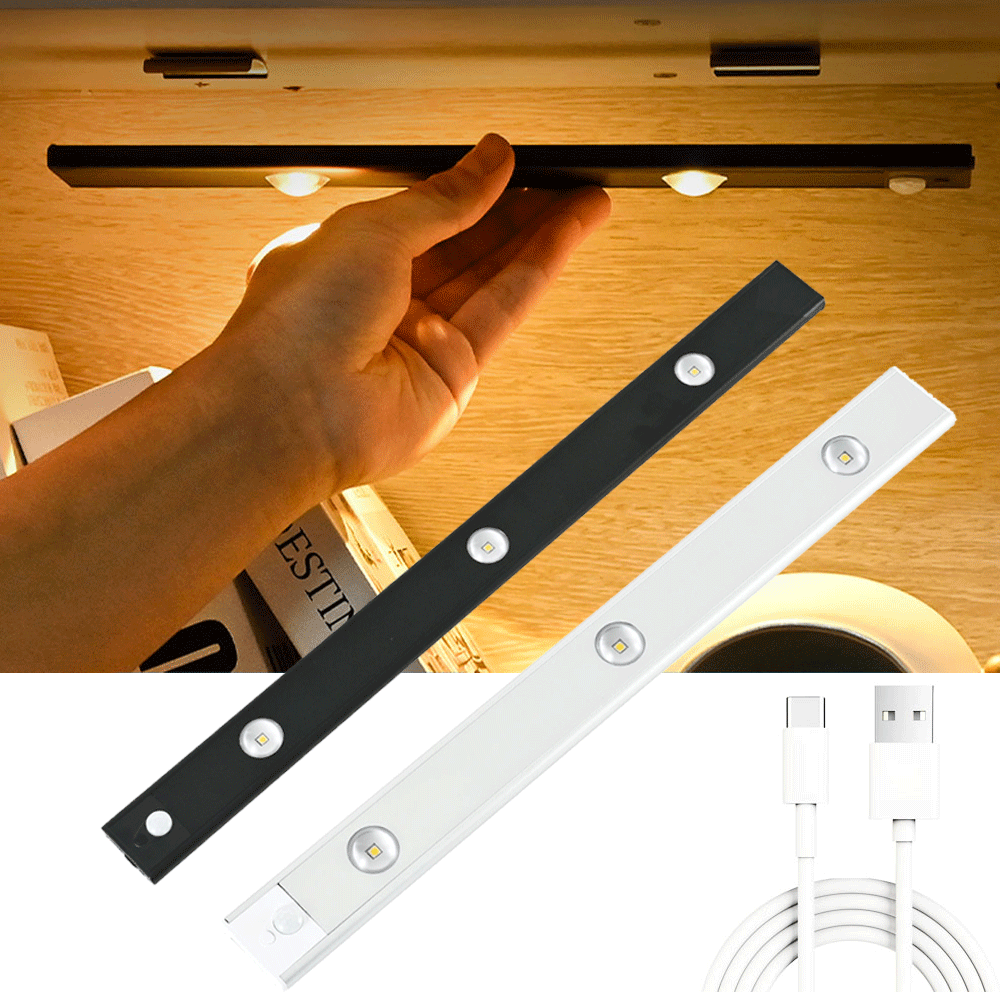 LED Night Light Motion Sensor Wireless Thin LED Wine Cooler Light For Kitchen, Cabinet, Bedroom, & Wardrobe Indoor Lighting