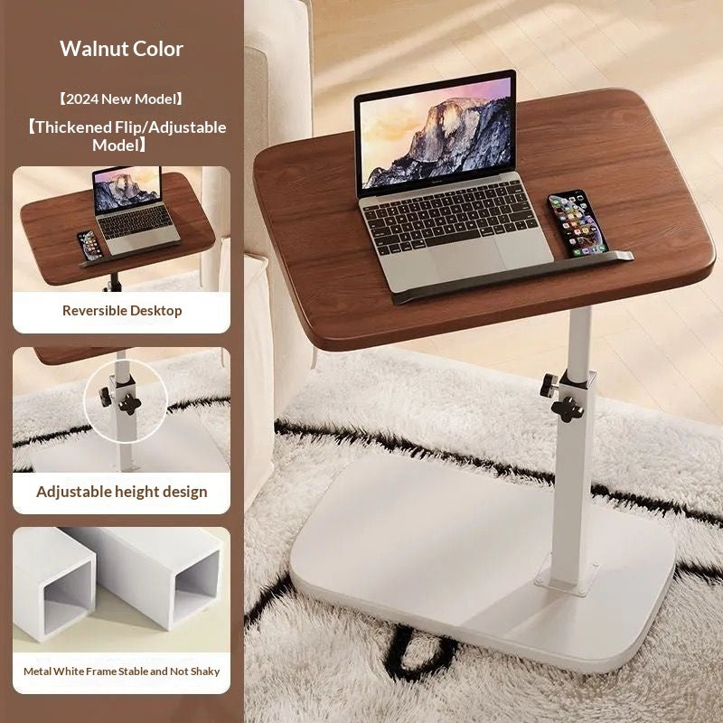 Flip-up Bedside Table Height-adjustable Side