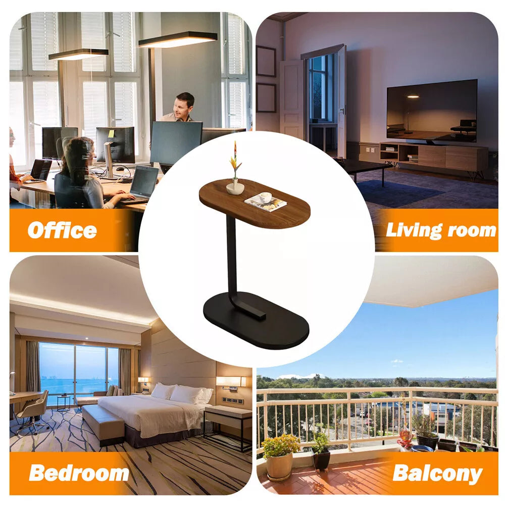 Small C-shaped Table End Table For Sofa Side Table Nightstand For Bedroom Modern