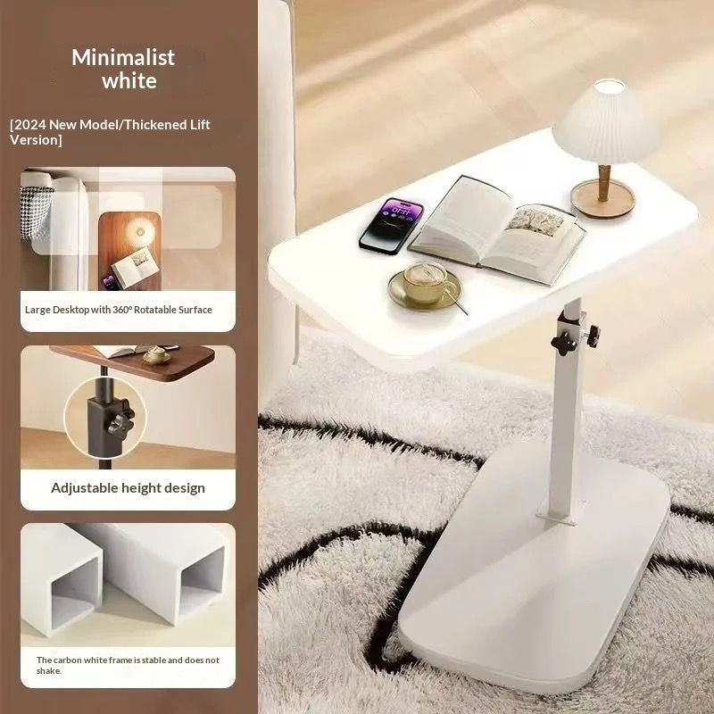 Flip-up Bedside Table Height-adjustable Side
