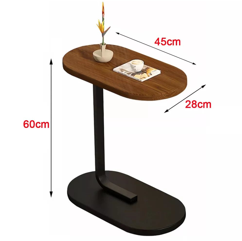 Small C-shaped Table End Table For Sofa Side Table Nightstand For Bedroom Modern