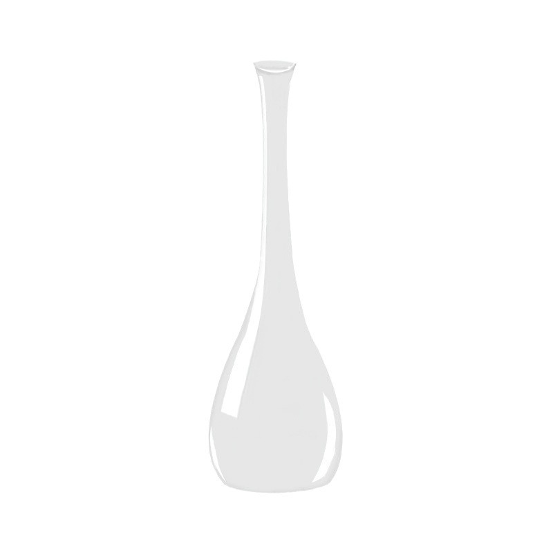 Glass Vase Transparent Ornaments Decorative Flower Arrangement Narrow Mouth