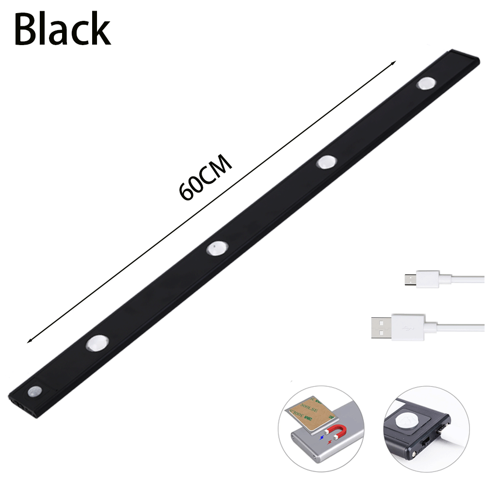 LED Night Light Motion Sensor Wireless Thin LED Wine Cooler Light For Kitchen, Cabinet, Bedroom, & Wardrobe Indoor Lighting