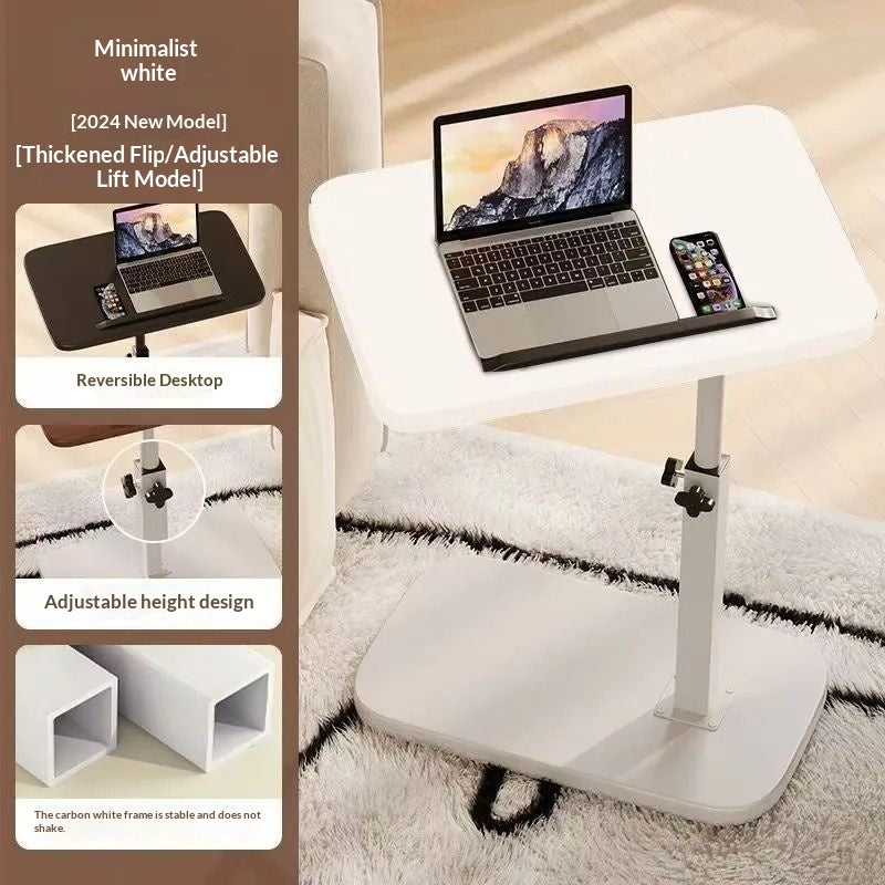 Flip-up Bedside Table Height-adjustable Side