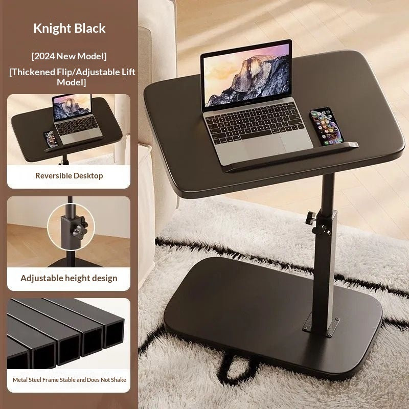 Flip-up Bedside Table Height-adjustable Side